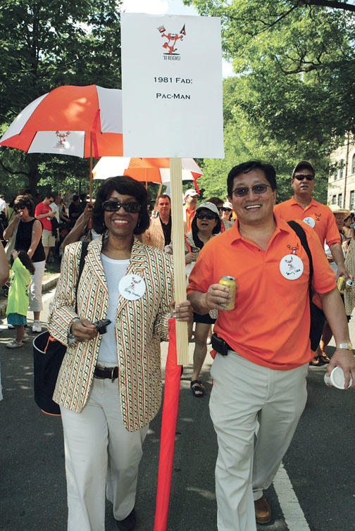 Umbrellas notwithstanding, nothing rained on ’81’s parade. Patty Vaughan  and Yeung Lee recall a favorite game of the era.