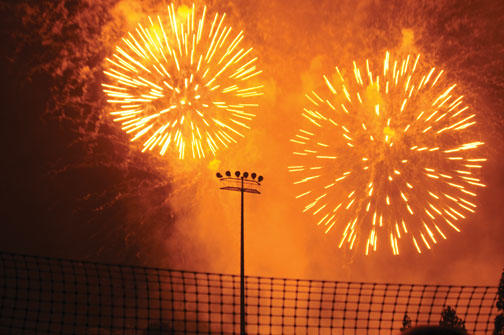 REUNIONS FIREWORKS: Since 1996, a Saturday-night staple. 