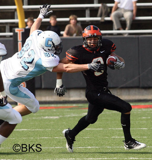 LIVE.SP_Columbia.jpg Cart Kelly ’10 returns a kick during Princeton’s Oct. 3 loss to Columbia