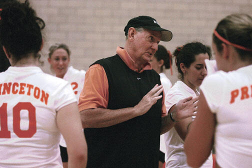 Glenn Nelson coached the women's and men's volleyball teams for nearly three decades. 