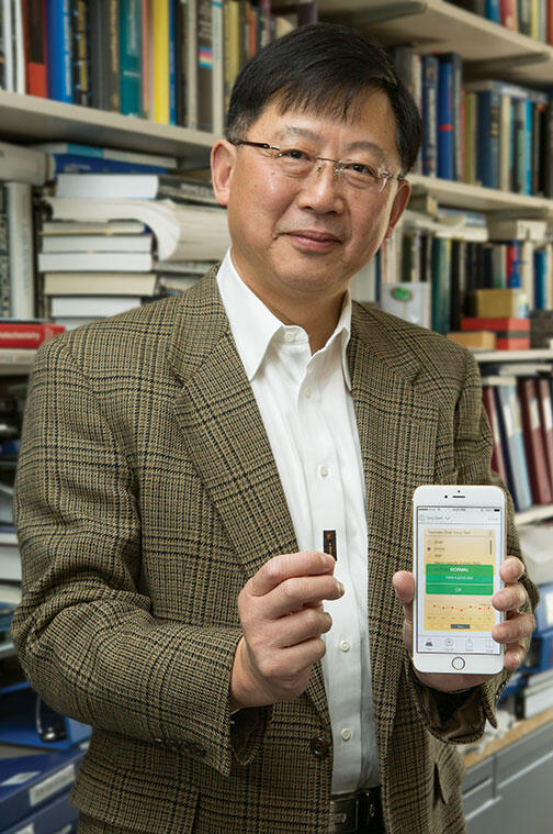 “In developing countries, there often isn’t good access to medical testing, but everyone has a cellphone,” Stephen Chou says.