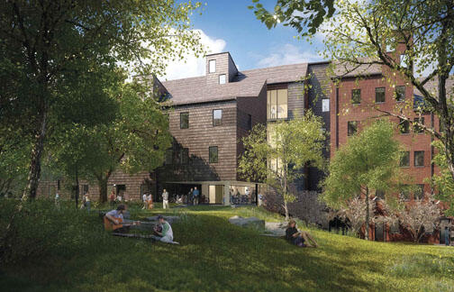 NB_Lakeside.jpg Rendering of a Lakeside graduate community apartment building.