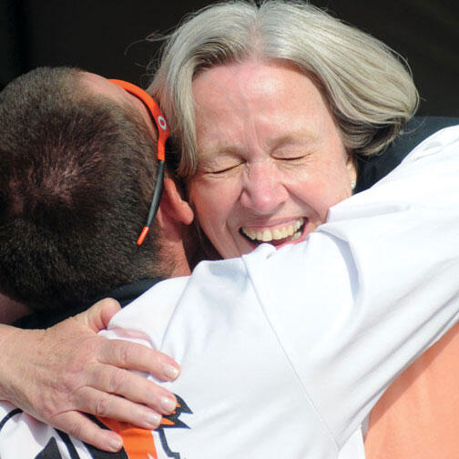 President Tilghman at Reunions 2012.