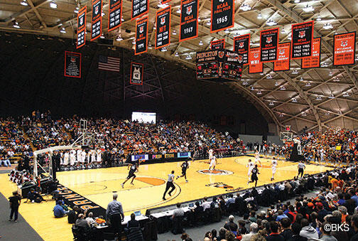 OTC-SP-Xpoint.jpg Jadwin Gym’s unique dimensions may play a role in the Tigers’ exceptional home-court advantage.
