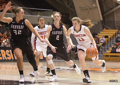 OTC-SP-ledeBlake845new.jpg Guard Blake Dietrick ’15 in action against Harvard.