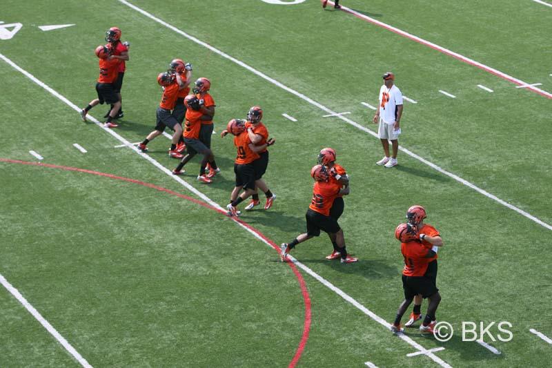 When Princeton football opened fall practice Aug. 27, photographer Beverly Schaefer was on hand to capture images for PAW, from the ground and from above.