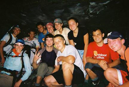 Tired smiles at the end of a long day.