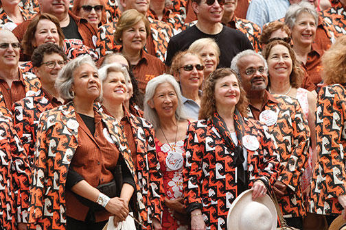 The Class of 1975 at its class photo