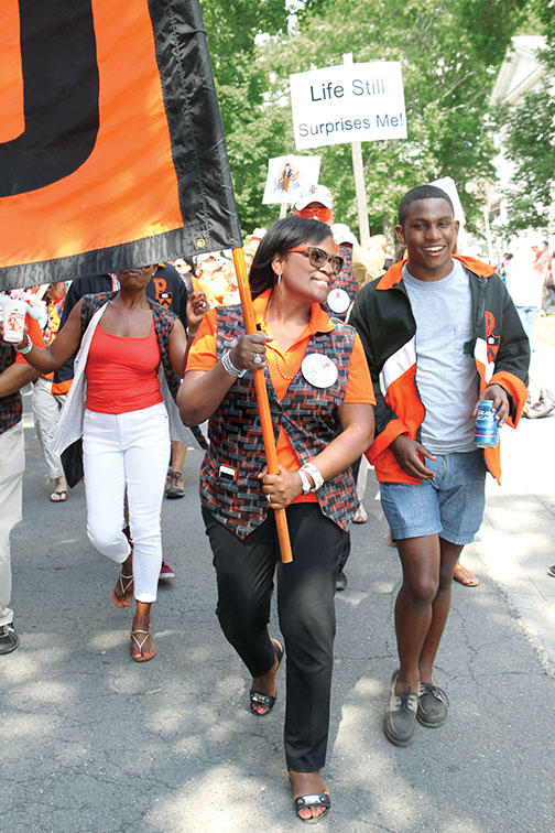 Mikki Lacey Murphy ’80 with son Chris Murphy ’15