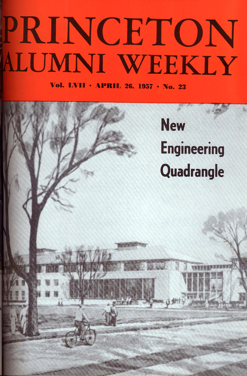 Plan for the new E-Quad, 1957: heavy on the science.