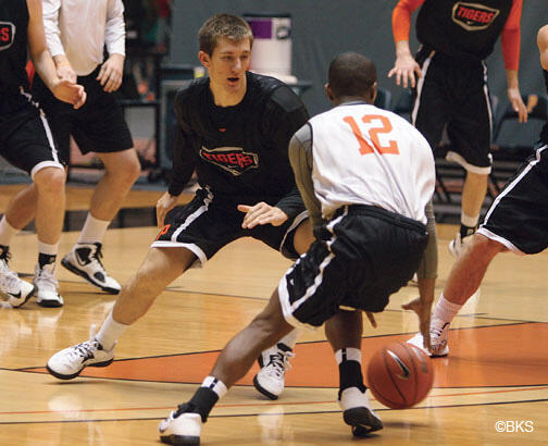 Point guard T.J. Bray ’14 will run offense for men’s basketball.