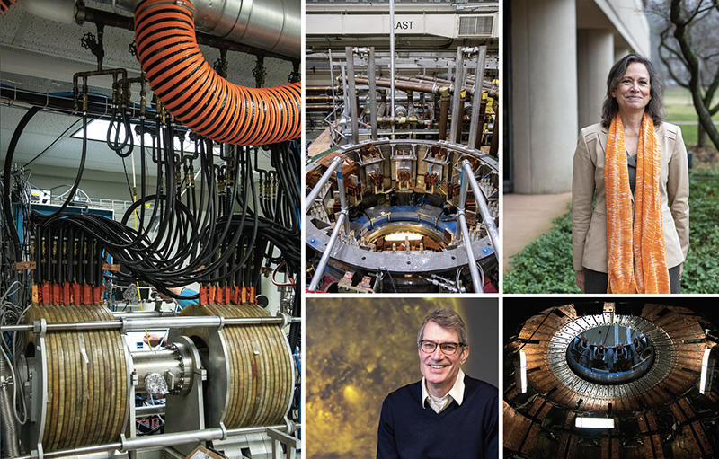 Collage of Plasma Physics Lab images