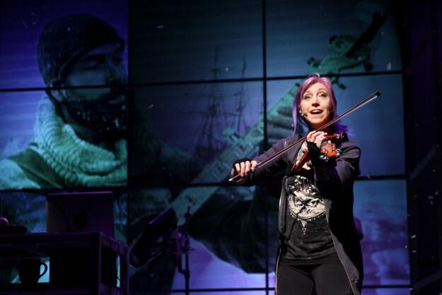 Valerie Vigoda in 'Ernest Shackleton Loves Me' (photo by Jeff Carpenter for ACT Theatre, Seattle)
