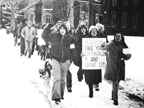 TWT_new.jpg Students protest Playboy’s Princeton photo sessions.