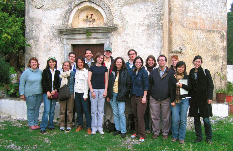 Thanks to the Program in Hellenic Studies, Princeton undergraduates and graduate students were able to spend nine memorable days in Crete in the spring of 2007 as part of Professor of Art and Archaeology Patricia Brown’s course on Venice and the Mediter