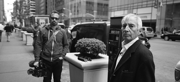 Andrew Jarecki â85, left, with Robert Durst, the subject of Jareckiâs new documentary series. (Courtesy HBO)