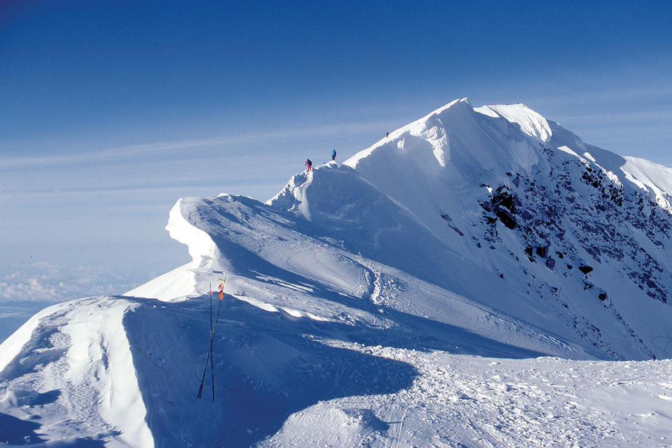 On a ridge at Mount McKinley.