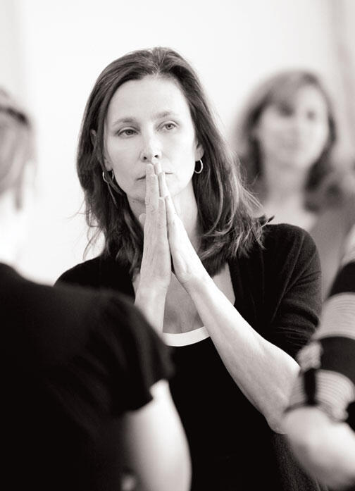 Program in Dance Director Susan Marshall at work with Princeton students.