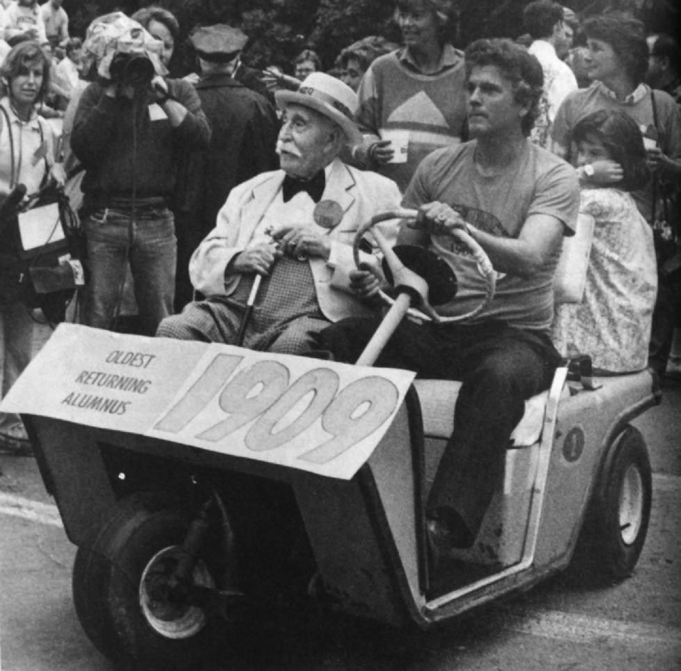 Judge Harold Medina 1909 at Reunions in 1985.