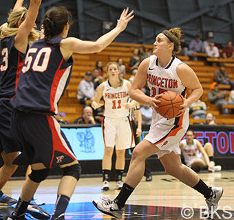Annie Tarakchian â16 scored 12 points off the bench against Penn. (Beverly Schaefer)